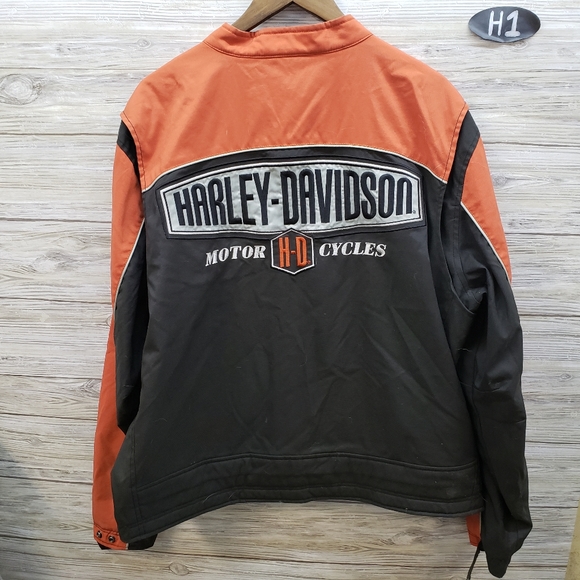 Harley-Davidson Other - Harley-Davidson Orange & Black Lightweight Jacket